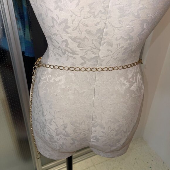 Vintage Womens One Size Gold Toned Rectangular Panel Jaguar Metal Belt - Picture 4 of 8